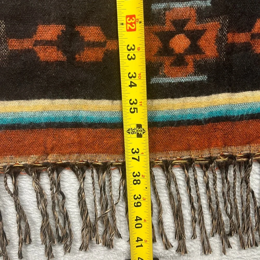 El Paso Saddleblanket Co Table Runner 40x27 Rust Geometric Southwestern
